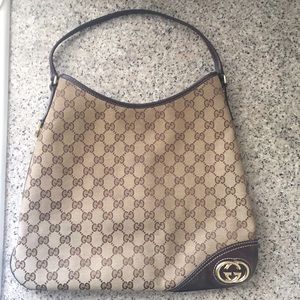 Gucci Monogram Med Canvas Hobo Bag (OBO)🅿️🅿️